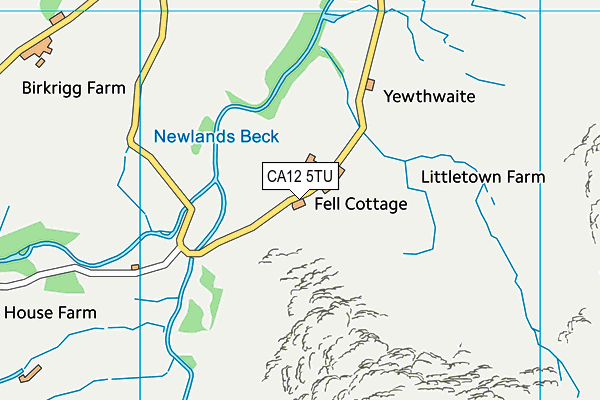 CA12 5TU map - OS VectorMap District (Ordnance Survey)