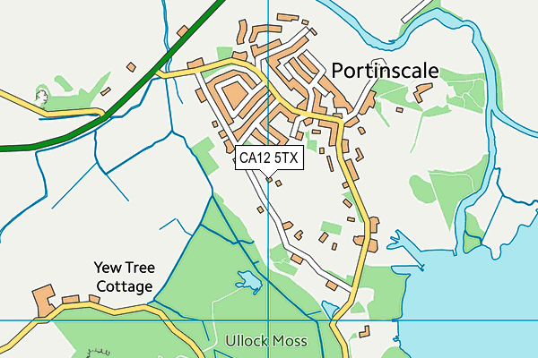 CA12 5TX map - OS VectorMap District (Ordnance Survey)