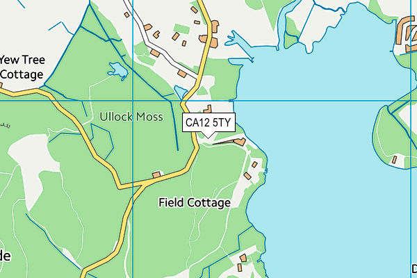 CA12 5TY map - OS VectorMap District (Ordnance Survey)
