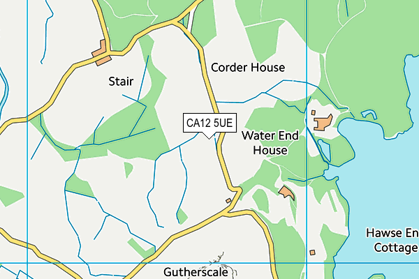 CA12 5UE map - OS VectorMap District (Ordnance Survey)