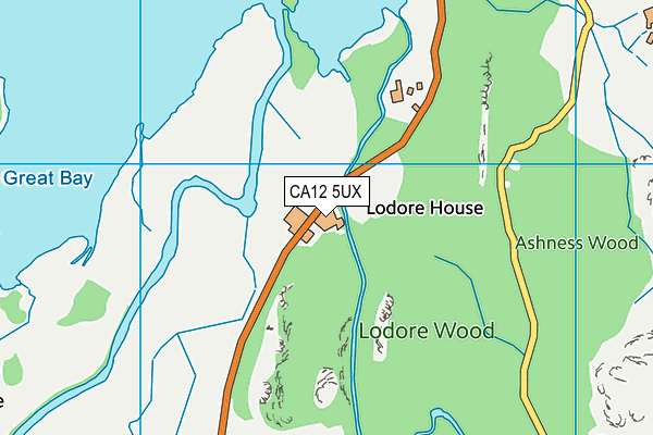 Lodore Falls Hotel map (CA12 5UX) - OS VectorMap District (Ordnance Survey)