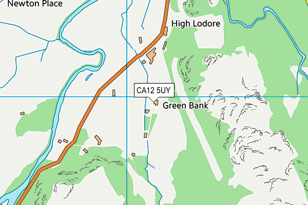 CA12 5UY map - OS VectorMap District (Ordnance Survey)