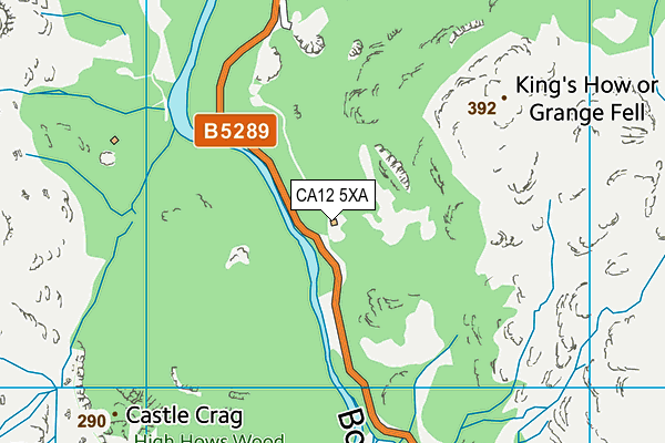 CA12 5XA map - OS VectorMap District (Ordnance Survey)