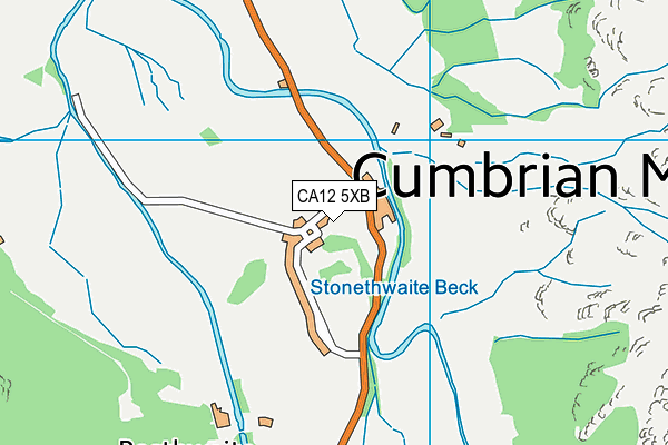 CA12 5XB map - OS VectorMap District (Ordnance Survey)