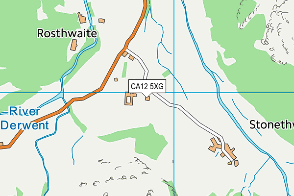 Borrowdale CofE Primary School map (CA12 5XG) - OS VectorMap District (Ordnance Survey)
