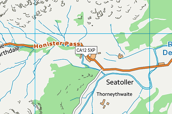 CA12 5XP map - OS VectorMap District (Ordnance Survey)