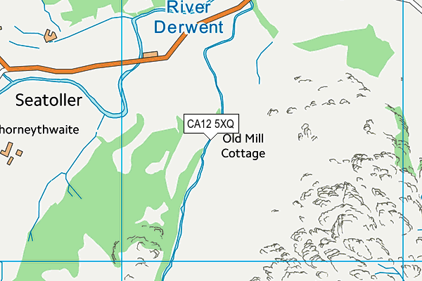 CA12 5XQ map - OS VectorMap District (Ordnance Survey)