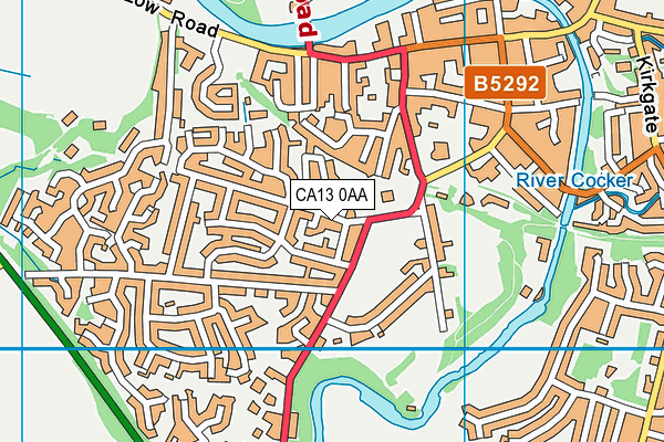 CA13 0AA map - OS VectorMap District (Ordnance Survey)