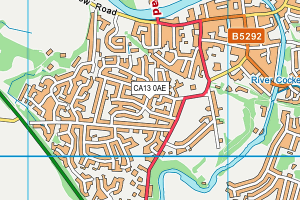 CA13 0AE map - OS VectorMap District (Ordnance Survey)