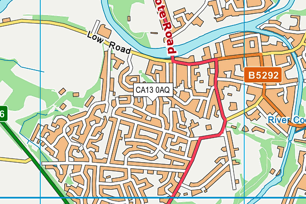 CA13 0AQ map - OS VectorMap District (Ordnance Survey)