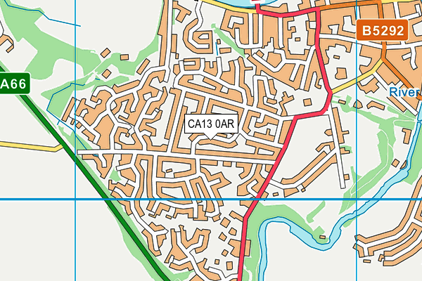 CA13 0AR map - OS VectorMap District (Ordnance Survey)