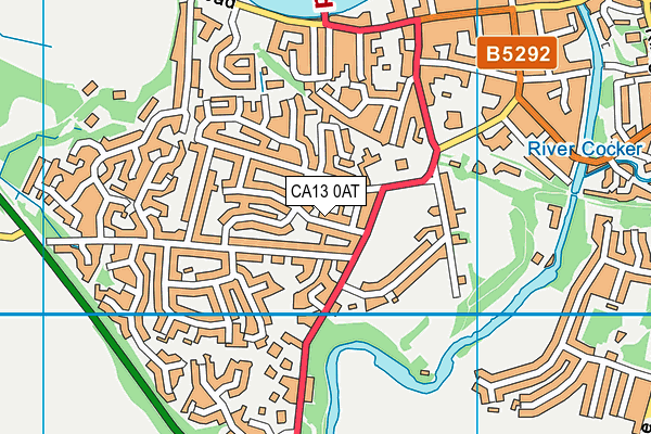 CA13 0AT map - OS VectorMap District (Ordnance Survey)