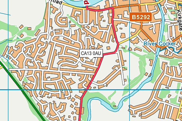 CA13 0AU map - OS VectorMap District (Ordnance Survey)