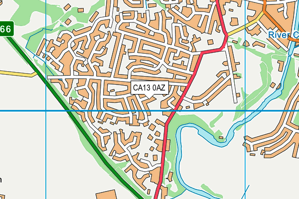 CA13 0AZ map - OS VectorMap District (Ordnance Survey)