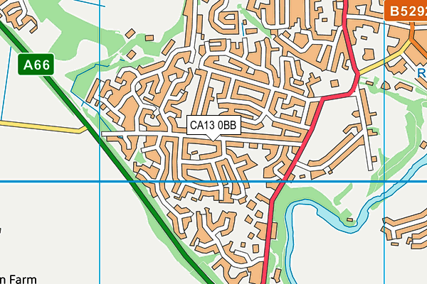 CA13 0BB map - OS VectorMap District (Ordnance Survey)