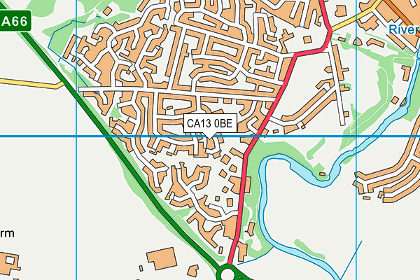 CA13 0BE map - OS VectorMap District (Ordnance Survey)