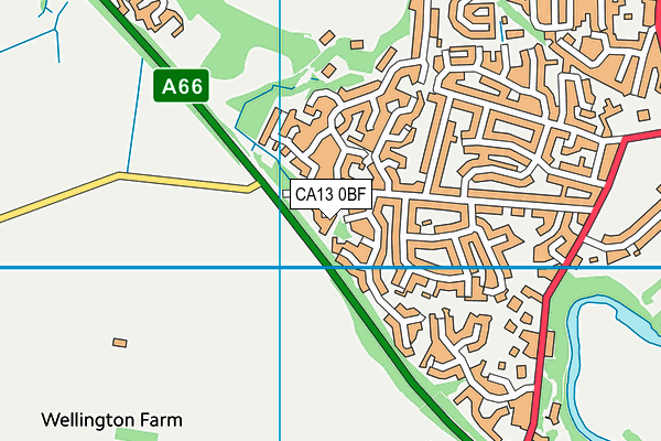 CA13 0BF map - OS VectorMap District (Ordnance Survey)