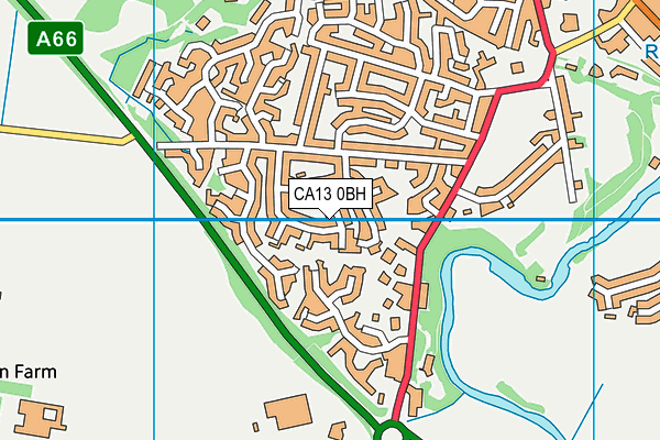 CA13 0BH map - OS VectorMap District (Ordnance Survey)