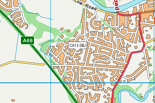 CA13 0BJ map - OS VectorMap District (Ordnance Survey)