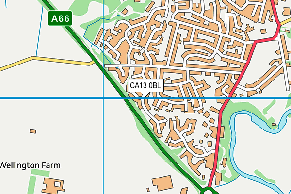 CA13 0BL map - OS VectorMap District (Ordnance Survey)