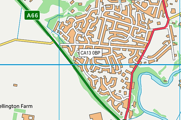 CA13 0BP map - OS VectorMap District (Ordnance Survey)