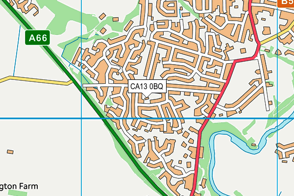 CA13 0BQ map - OS VectorMap District (Ordnance Survey)