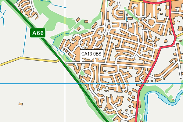 CA13 0BS map - OS VectorMap District (Ordnance Survey)