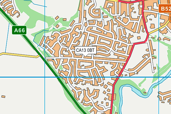 CA13 0BT map - OS VectorMap District (Ordnance Survey)
