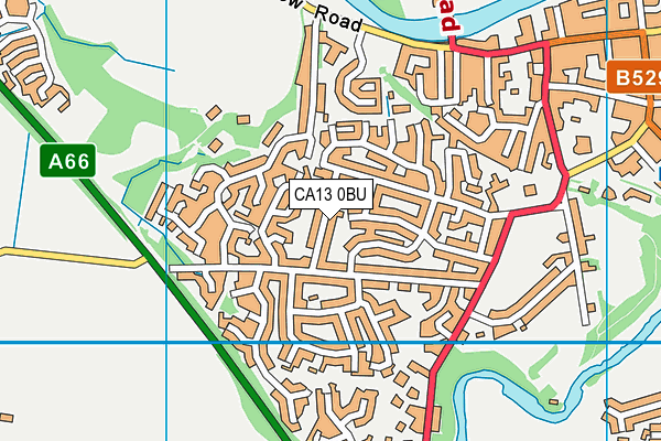 CA13 0BU map - OS VectorMap District (Ordnance Survey)