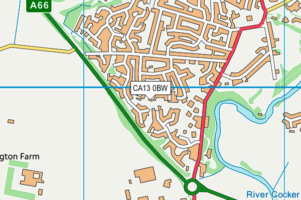 CA13 0BW map - OS VectorMap District (Ordnance Survey)