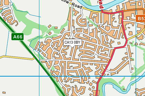 CA13 0BY map - OS VectorMap District (Ordnance Survey)
