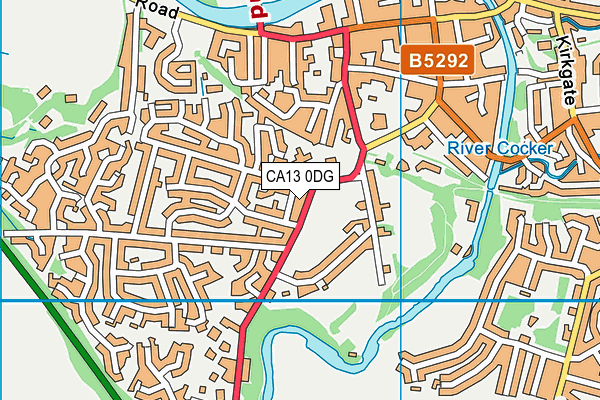 CA13 0DG map - OS VectorMap District (Ordnance Survey)