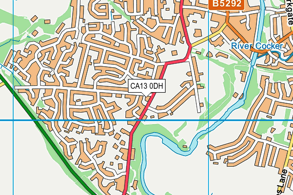 CA13 0DH map - OS VectorMap District (Ordnance Survey)