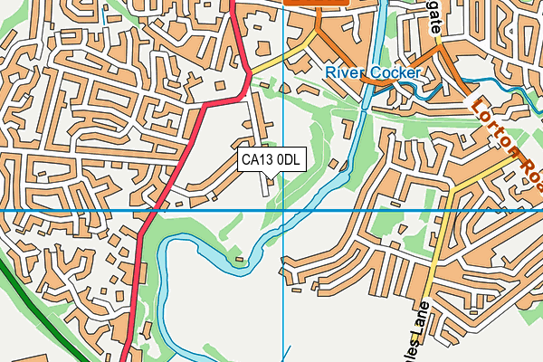 CA13 0DL map - OS VectorMap District (Ordnance Survey)