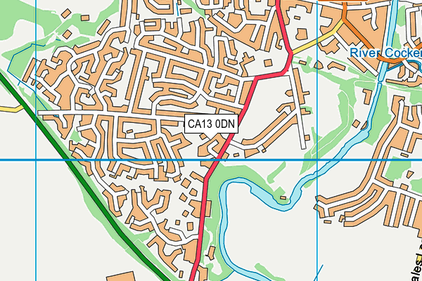 CA13 0DN map - OS VectorMap District (Ordnance Survey)