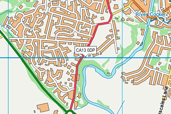 CA13 0DP map - OS VectorMap District (Ordnance Survey)