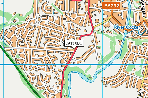 CA13 0DQ map - OS VectorMap District (Ordnance Survey)