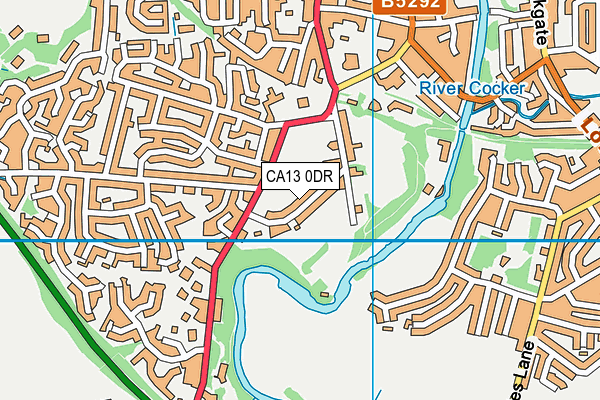 CA13 0DR map - OS VectorMap District (Ordnance Survey)