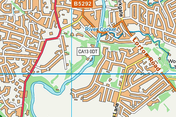 CA13 0DT map - OS VectorMap District (Ordnance Survey)