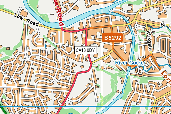 CA13 0DY map - OS VectorMap District (Ordnance Survey)