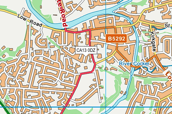 CA13 0DZ map - OS VectorMap District (Ordnance Survey)