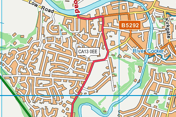 CA13 0EE map - OS VectorMap District (Ordnance Survey)