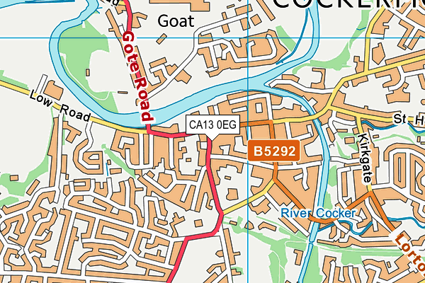 CA13 0EG map - OS VectorMap District (Ordnance Survey)