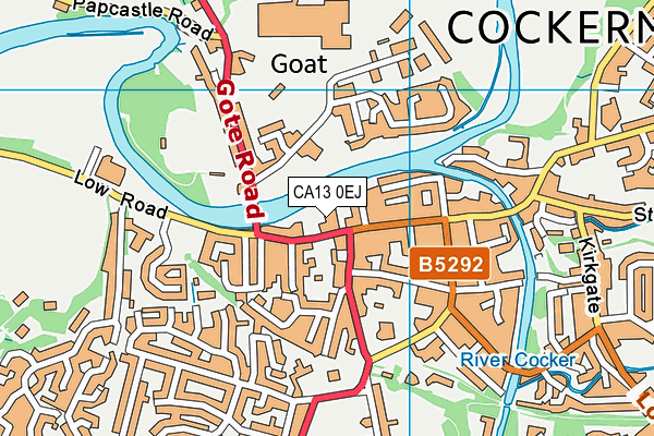 CA13 0EJ map - OS VectorMap District (Ordnance Survey)