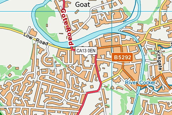 CA13 0EN map - OS VectorMap District (Ordnance Survey)