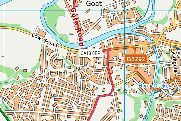 CA13 0EP map - OS VectorMap District (Ordnance Survey)