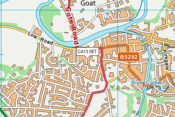 CA13 0ET map - OS VectorMap District (Ordnance Survey)