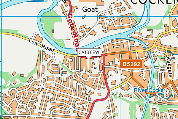 CA13 0EW map - OS VectorMap District (Ordnance Survey)