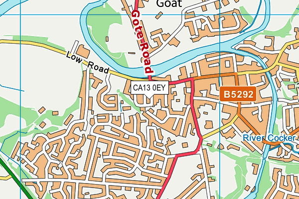 CA13 0EY map - OS VectorMap District (Ordnance Survey)