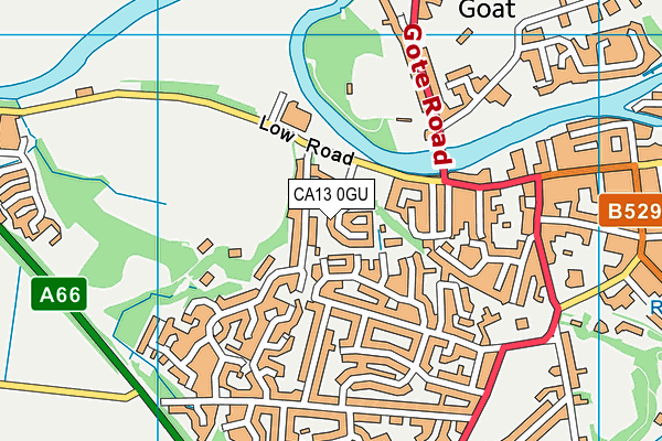 CA13 0GU map - OS VectorMap District (Ordnance Survey)
